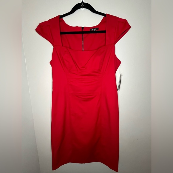 XOXO Dresses & Skirts - Coquette Girl XOXO Red Square Neck Cap Sleeve Above The Knee Dress Sz 13/14 NWT